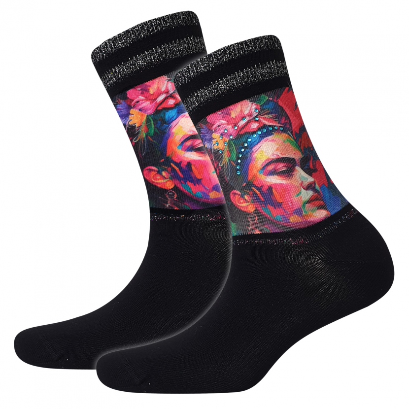 Cool 7 - Damensocken mit Strass - Motiv - C0491